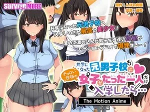 共学になった元男子校にチョロい性格の女の子がたった一人だけ入学したら・・・ The Motion Anime -前編- [VJ015667][制作: SURVIVE MORE]